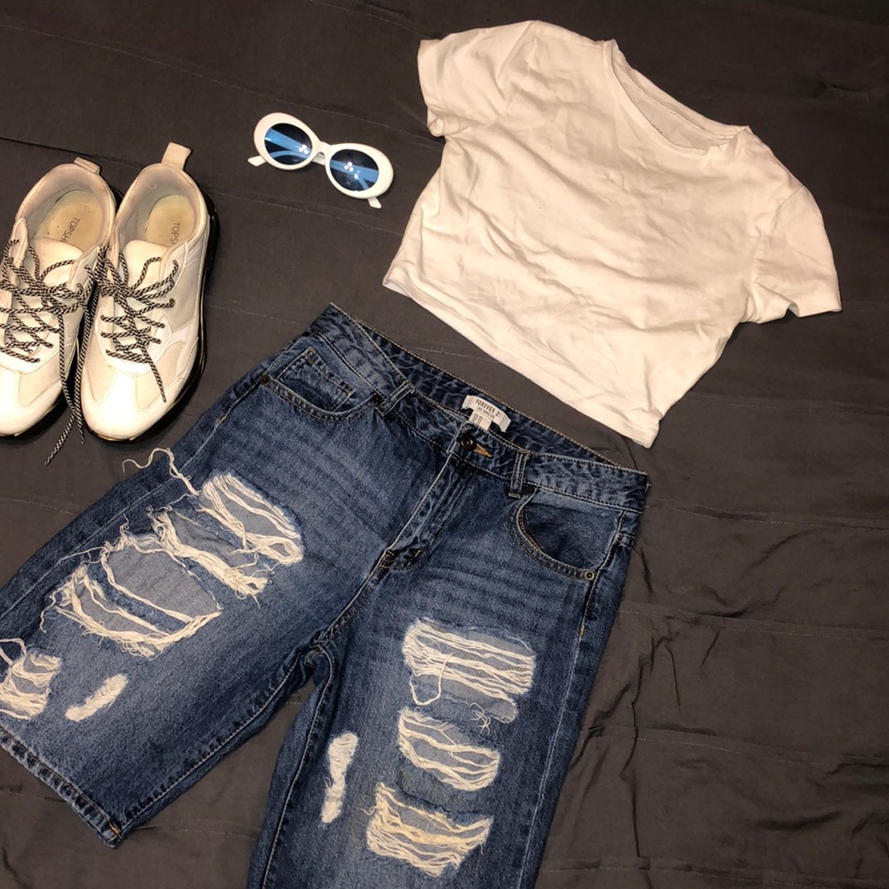 Blue Denim Shorts